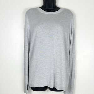 Lululemon Bring It Backbend Open Back Sweater Cashmere Blend Pullover Gray  6/8?